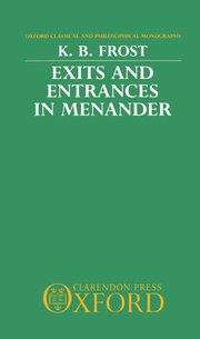 Cover for 

Exits and Entrances in Menander






