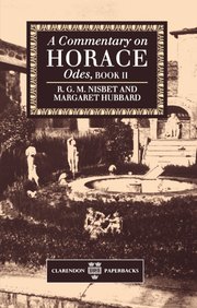 Cover for 

A Commentary on Horace






