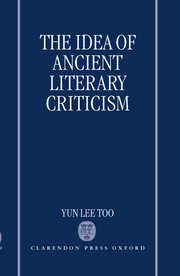 Cover for 

The Idea of Ancient Literary Criticism






