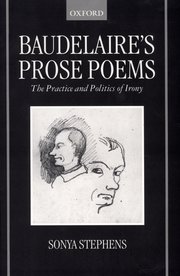 Cover for 

Baudelaires Prose Poems







