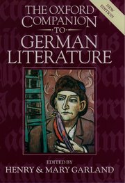 Cover for 

The Oxford Companion to German Literature






