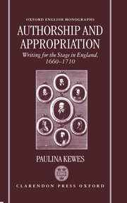 Cover for 

Authorship and Appropriation






