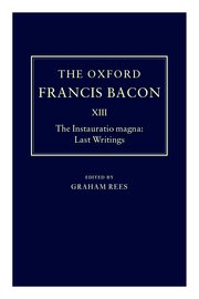Cover for 

The Oxford Francis Bacon XIII







