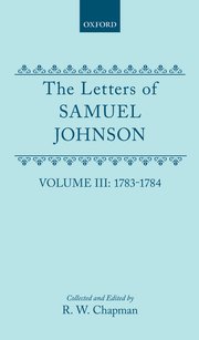 Cover for 

The Letters of Samuel Johnson with Mrs. Thrales Genuine Letters to Him






