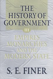 Cover for 

The History of Government from the Earliest Times






