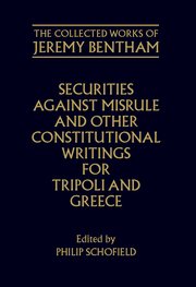 Cover for 

The Collected Works of Jeremy Bentham







