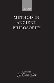 Cover for 

Method in Ancient Philosophy






