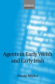 Cover for 

Agents in Early Welsh and Early Irish






