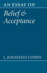 Cover for 

An Essay on Belief and Acceptance






