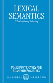 Cover for 

Lexical Semantics






