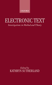 Cover for 

Electronic Text






