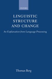 Cover for 

Linguistic Structure and Change






