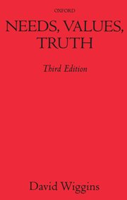 Cover for 

Needs, Values, Truth






