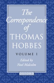 Cover for 

The Correspondence of Thomas Hobbes






