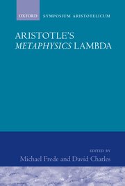 Cover for 

Aristotles Metaphysics Book Lambda






