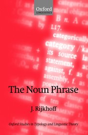 Cover for 

The Noun Phrase






