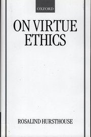Cover for 

On Virtue Ethics






