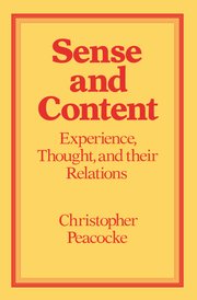 Cover for 

Sense and Content






