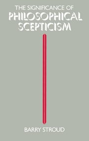 Cover for 

The Significance of Philosophical Scepticism






