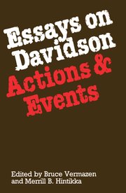 Cover for 

Essays on Davidson






