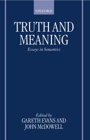 Cover for 

Truth and Meaning






