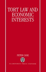 Cover for 

Tort Law and Economic Interests






