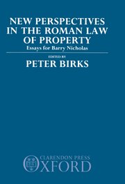 Cover for 

New Perspectives in the Roman Law of Property






