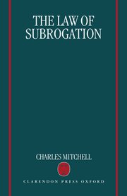 Cover for 

The Law of Subrogation






