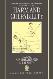 Cover for 

Harms and Culpability






