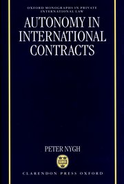 Cover for 

Autonomy in International Contracts







