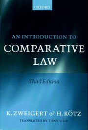 Cover for 

An Introduction to Comparative Law






