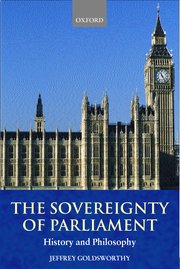 Cover for 

The Sovereignty of Parliament







