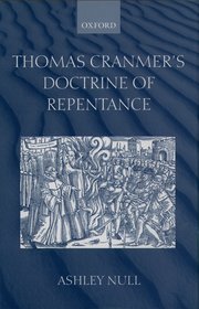 Cover for 

Thomas Cranmers Doctrine of Repentance






