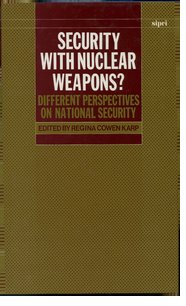Cover for 

Security with Nuclear Weapons?







