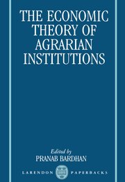 Cover for 

The Economic Theory of Agrarian Institutions






