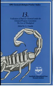 Cover for 

Verification of Dual-use Chemicals under the Chemical Weapons Convention






