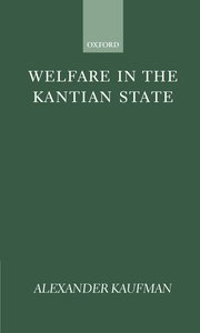 Cover for 

Welfare in the Kantian State






