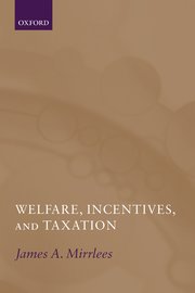Cover for 

Welfare, Incentives, and Taxation







