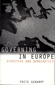 Cover for 

Governing in Europe






