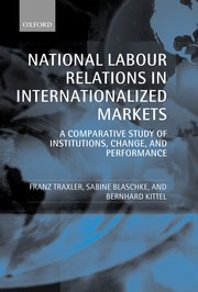 Cover for 

National Labour Relations in Internationalized Markets






