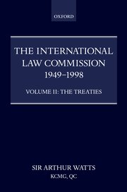 Cover for 

The International Law Commission 1949-1998






