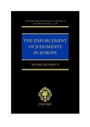 Cover for 

The Enforcement of Judgments in Europe






