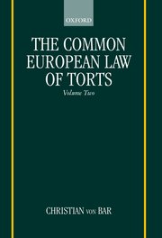 Cover for 

The Common European Law of Torts






