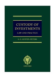 Cover for 

Custody of Investments






