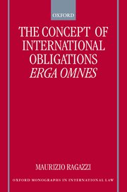 Cover for 

The Concept of International Obligations Erga Omnes






