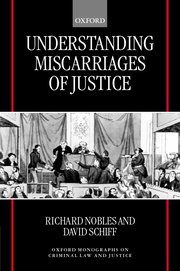 Cover for 

Understanding Miscarriages of Justice






