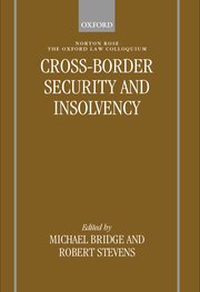 Cover for 

Cross-border Security and Insolvency






