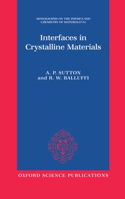 Cover for 

Interfaces in Crystalline Materials






