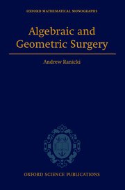 Cover for 

Algebraic and Geometric Surgery






