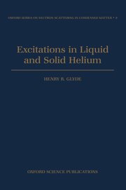 Cover for 

Excitations in Liquid and Solid Helium






